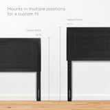 Rattan Wood King Platform Bed With Splayed Legs in Black