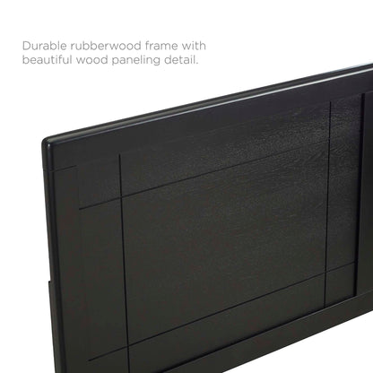 Marlee Wood King Platform Bed With Splayed Legs by Furniture For America