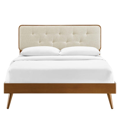 Bridgette Wood Twin Platform Bed With Splayed Legs by Furniture For America