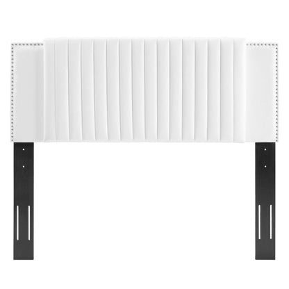 Felicity Channel Tufted Performance Velvet Twin Headboard by Furniture For America