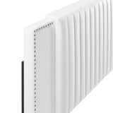 Perdita Channel Tufted Performance Velvet Twin Headboard in White