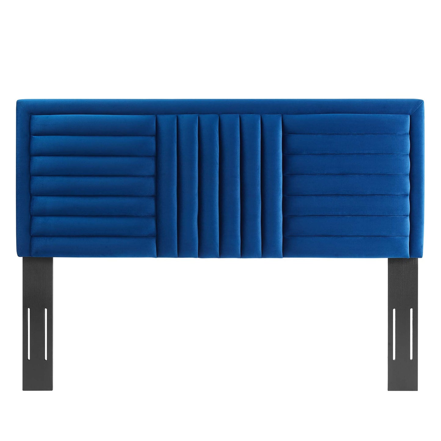 Believe Channel Tufted Performance Velvet Full/Queen Headboard by Furniture For America