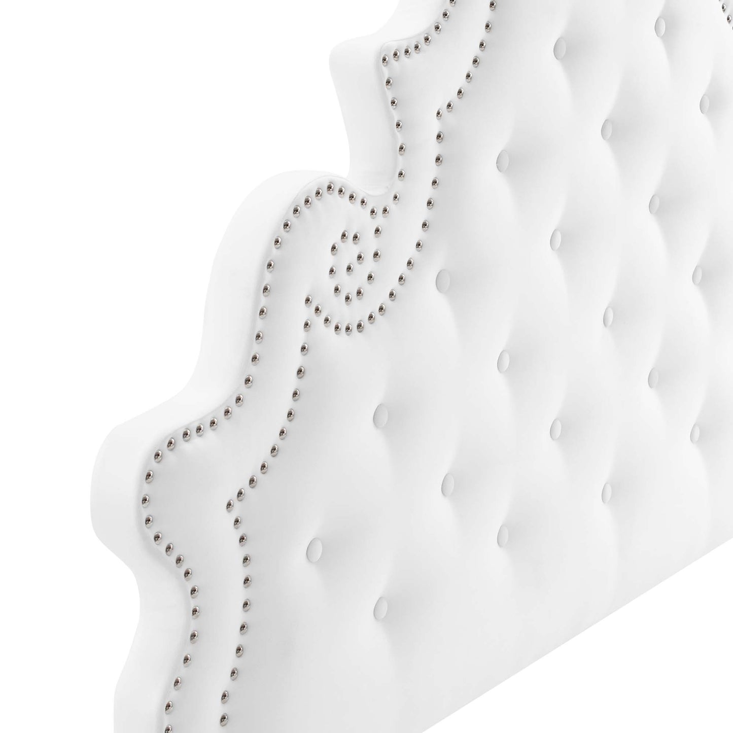 Gwyneth Tufted Performance Velvet Queen Platform Bed by Furniture For America