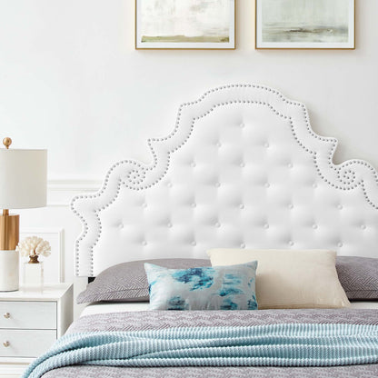 Gwyneth Tufted Performance Velvet Full Platform Bed by Furniture For America