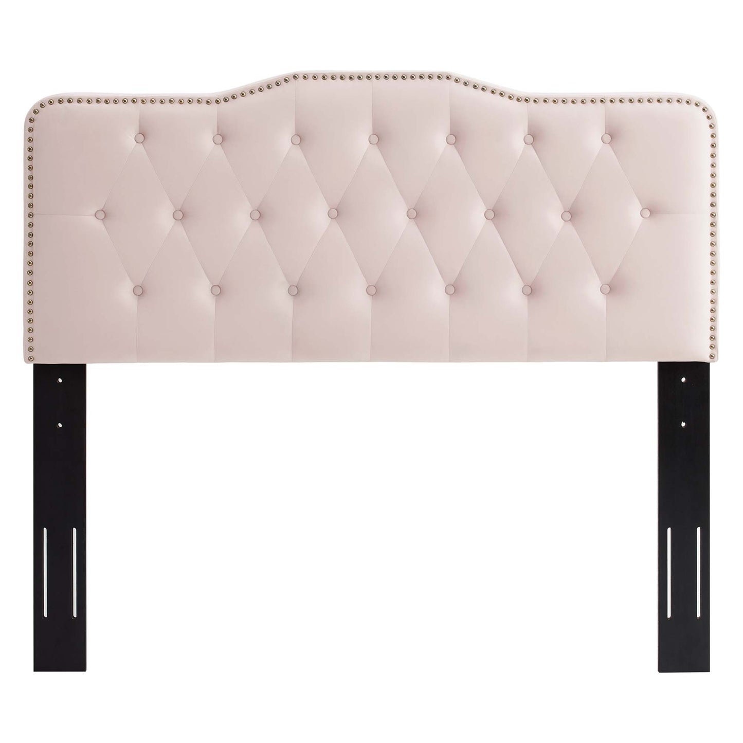 Amber Performance Velvet Queen Platform Bed by Furniture For America