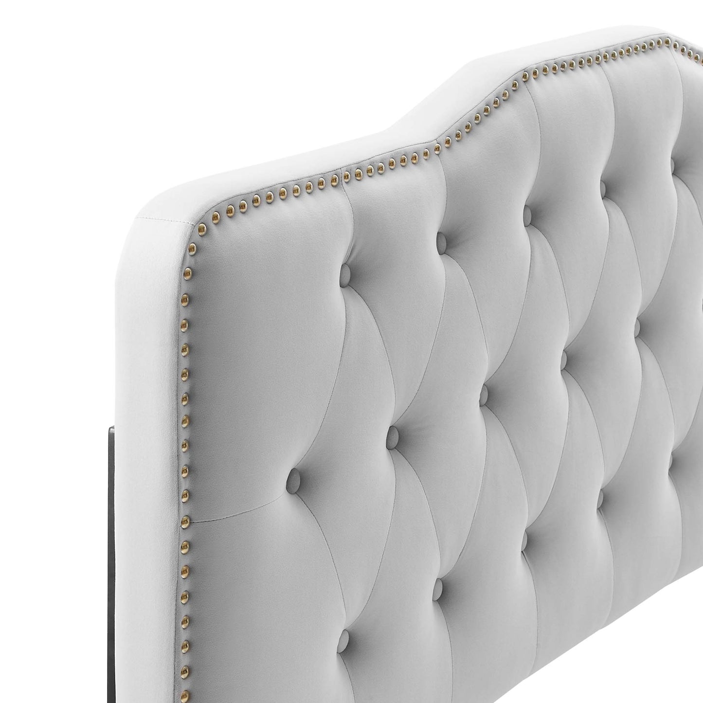 Amber Performance Velvet Twin Platform Bed by Furniture For America