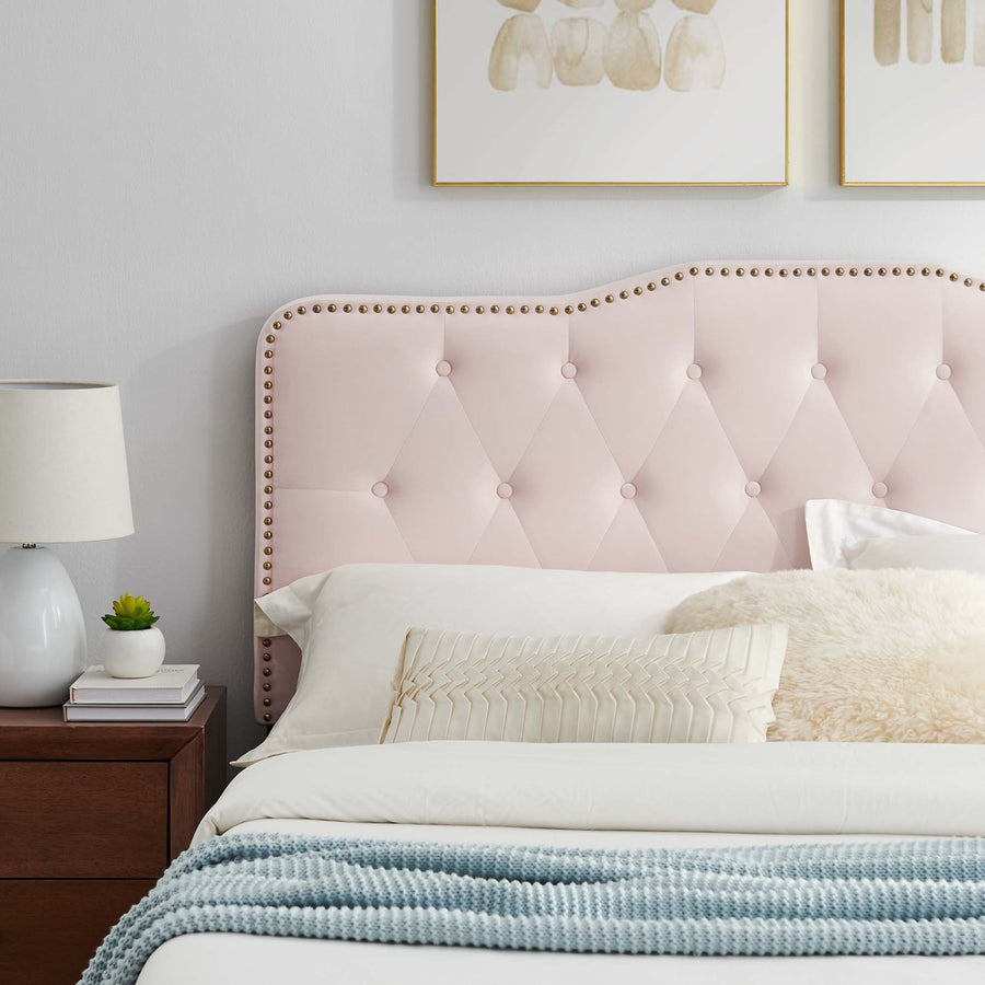 Reese Full Platform Bed in Pink