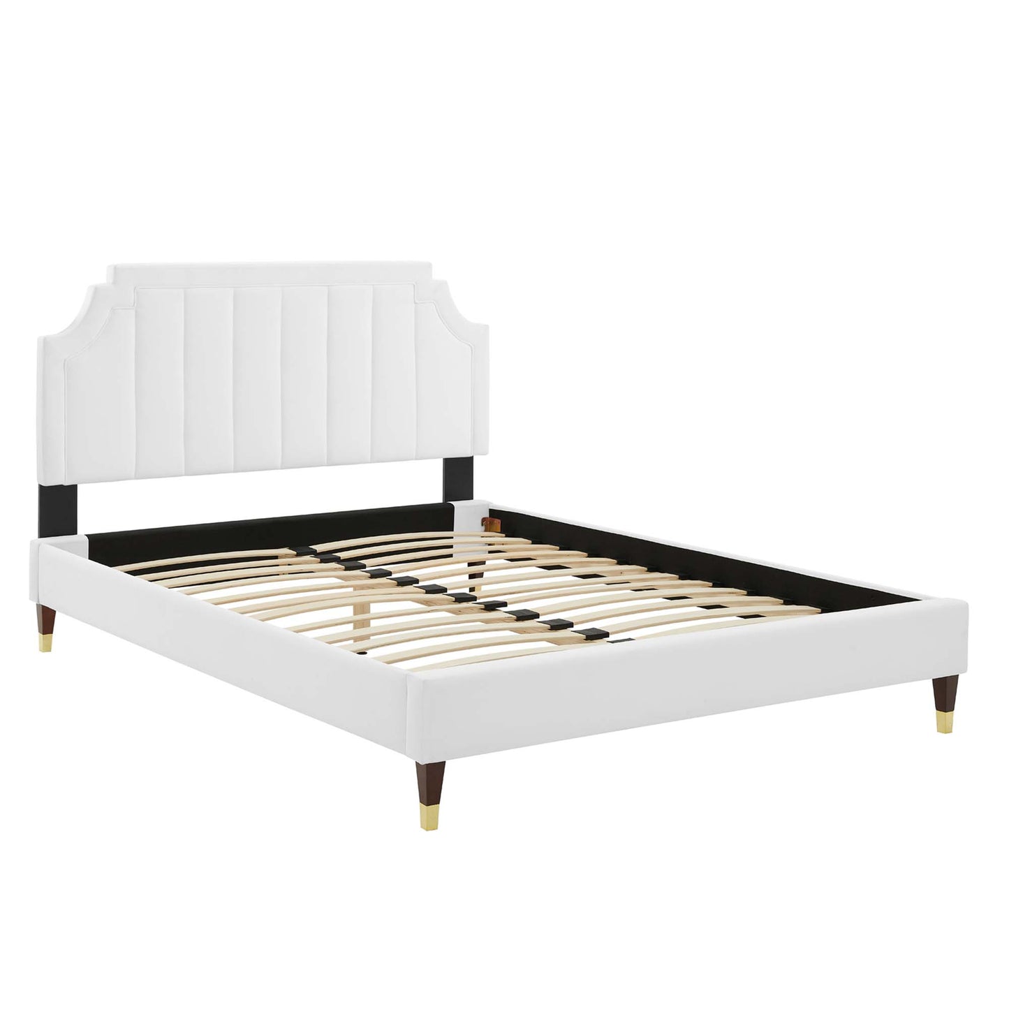 Sienna Performance Velvet Full Platform Bed by Furniture For America