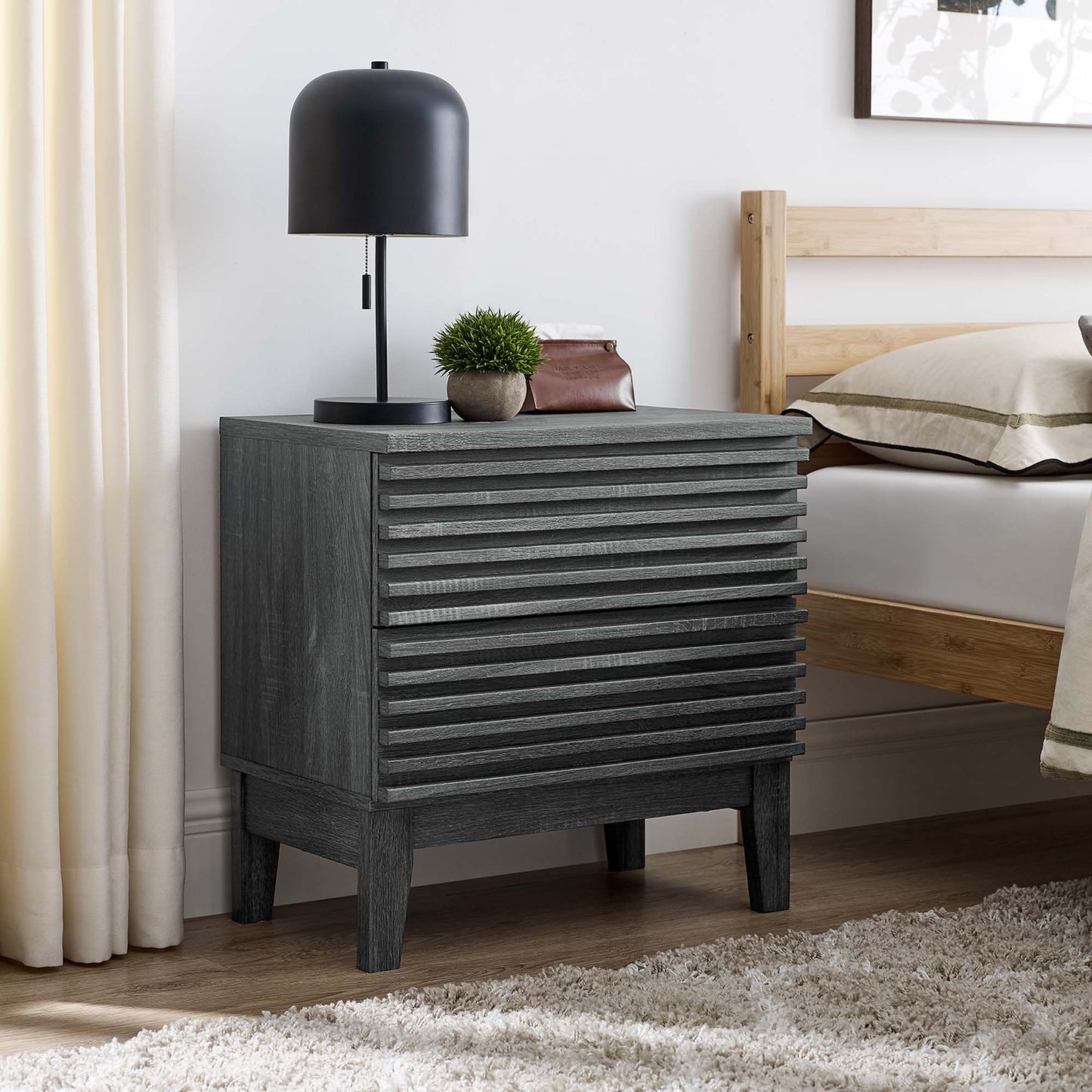 Render Two-Drawer Nightstand by Furniture For America