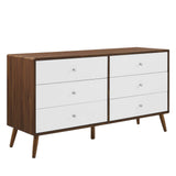 Emery 60" Dresser in Walnut White