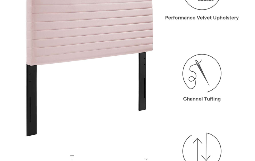 Alba Twin Headboard in Pink