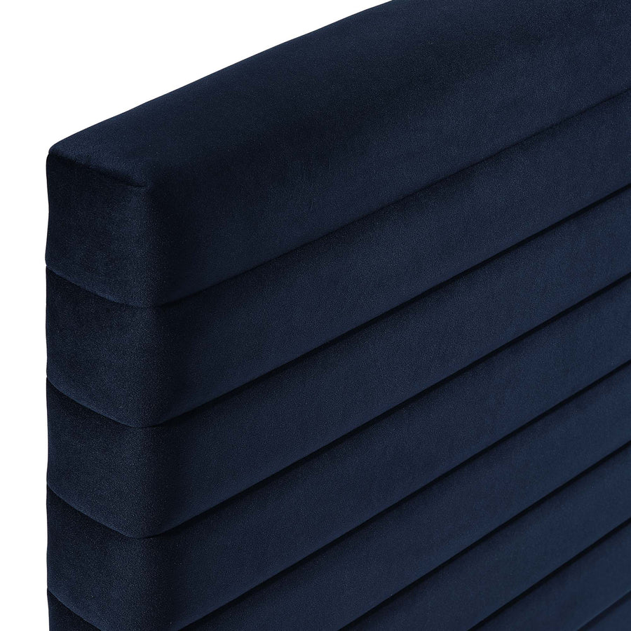 Alba Full/Queen Headboard in Midnight Blue