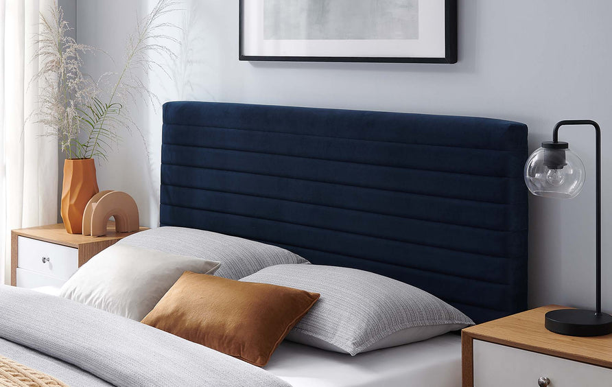 Alba Full/Queen Headboard in Midnight Blue