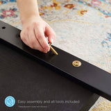 Tartan Performance Velvet Full Platform Bed in White