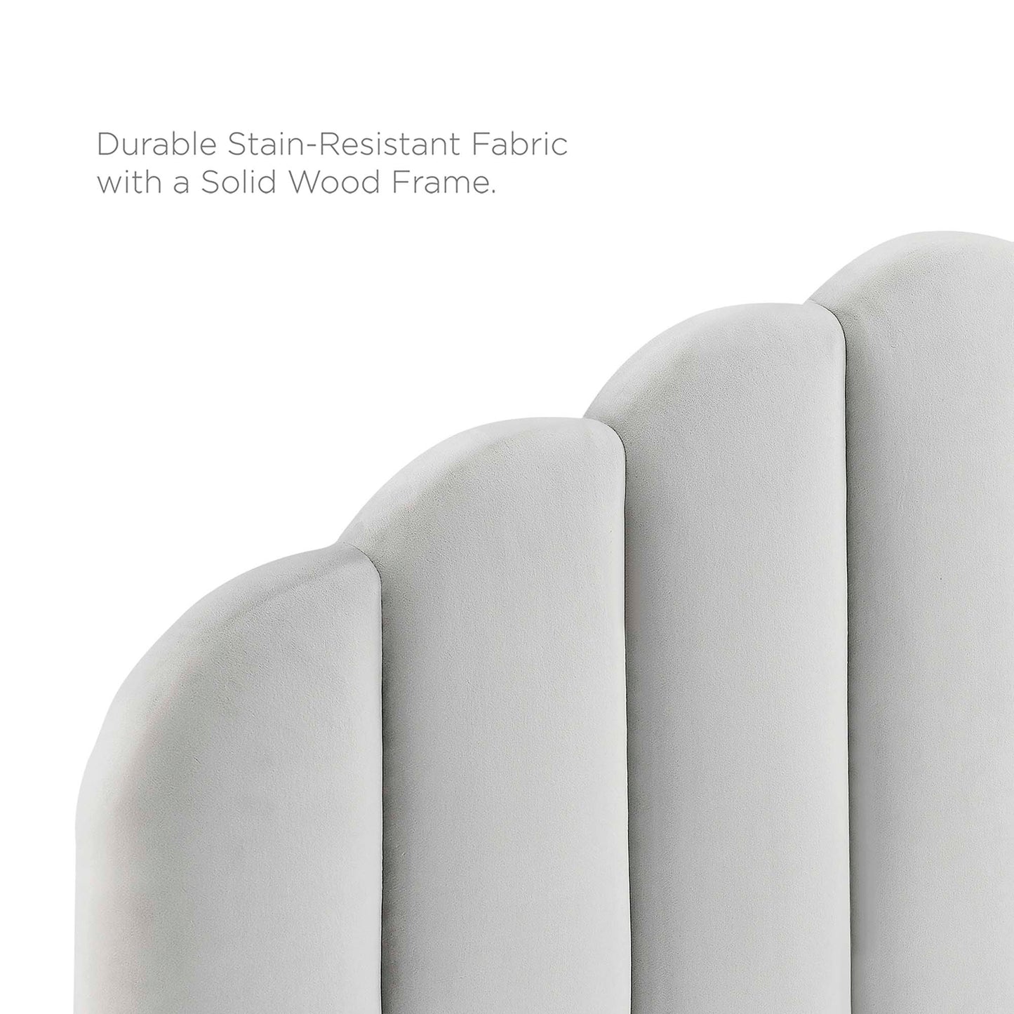 Daisy Performance Velvet Full Platform Bed by Furniture For America