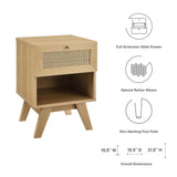 Wren 1-Drawer Nightstand in Oak