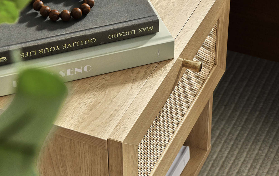 Wren 1-Drawer Nightstand in Oak