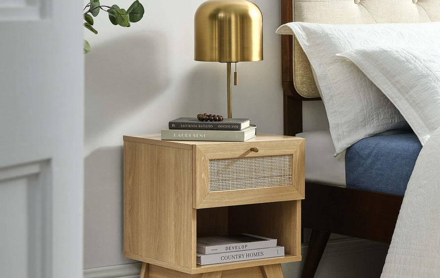 Wren 1-Drawer Nightstand in Oak
