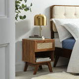 Wren 1-Drawer Nightstand in Walnut