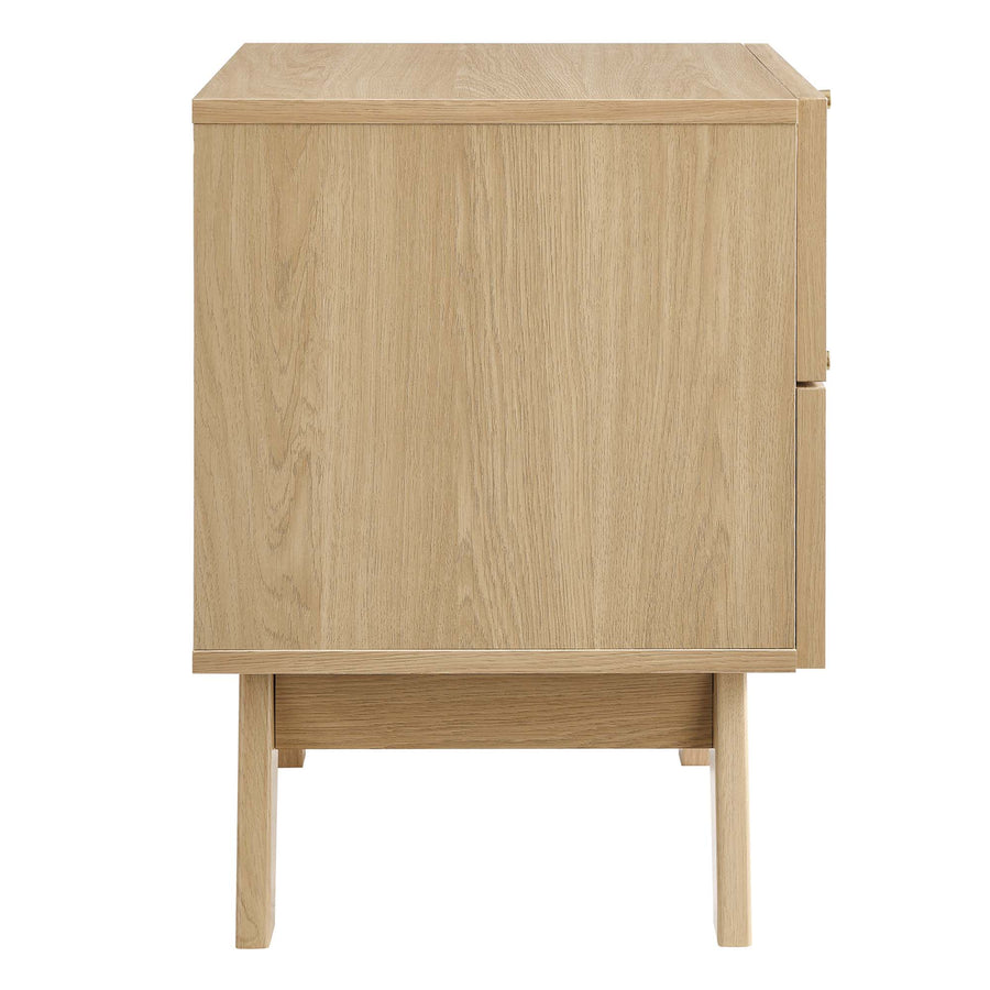 Wren 2-Drawer Nightstand in Oak