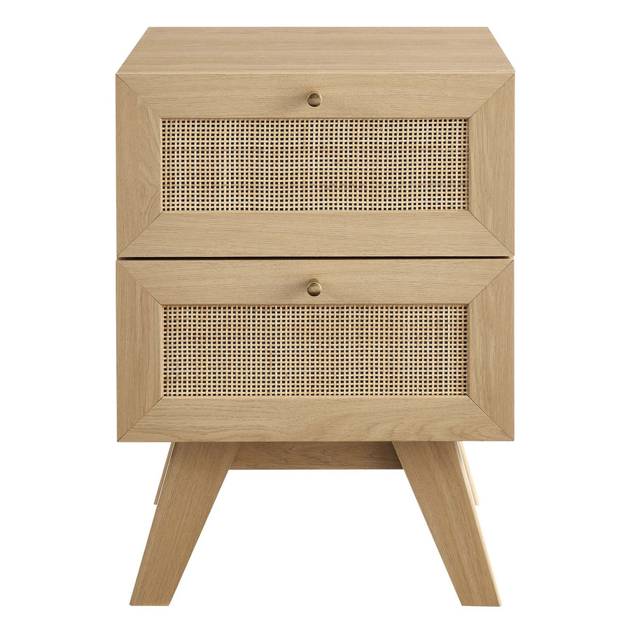 Wren 2-Drawer Nightstand in Oak