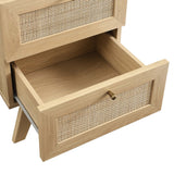 Wren 2-Drawer Nightstand in Oak