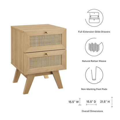 Soma 2-Drawer Nightstand by Furniture For America