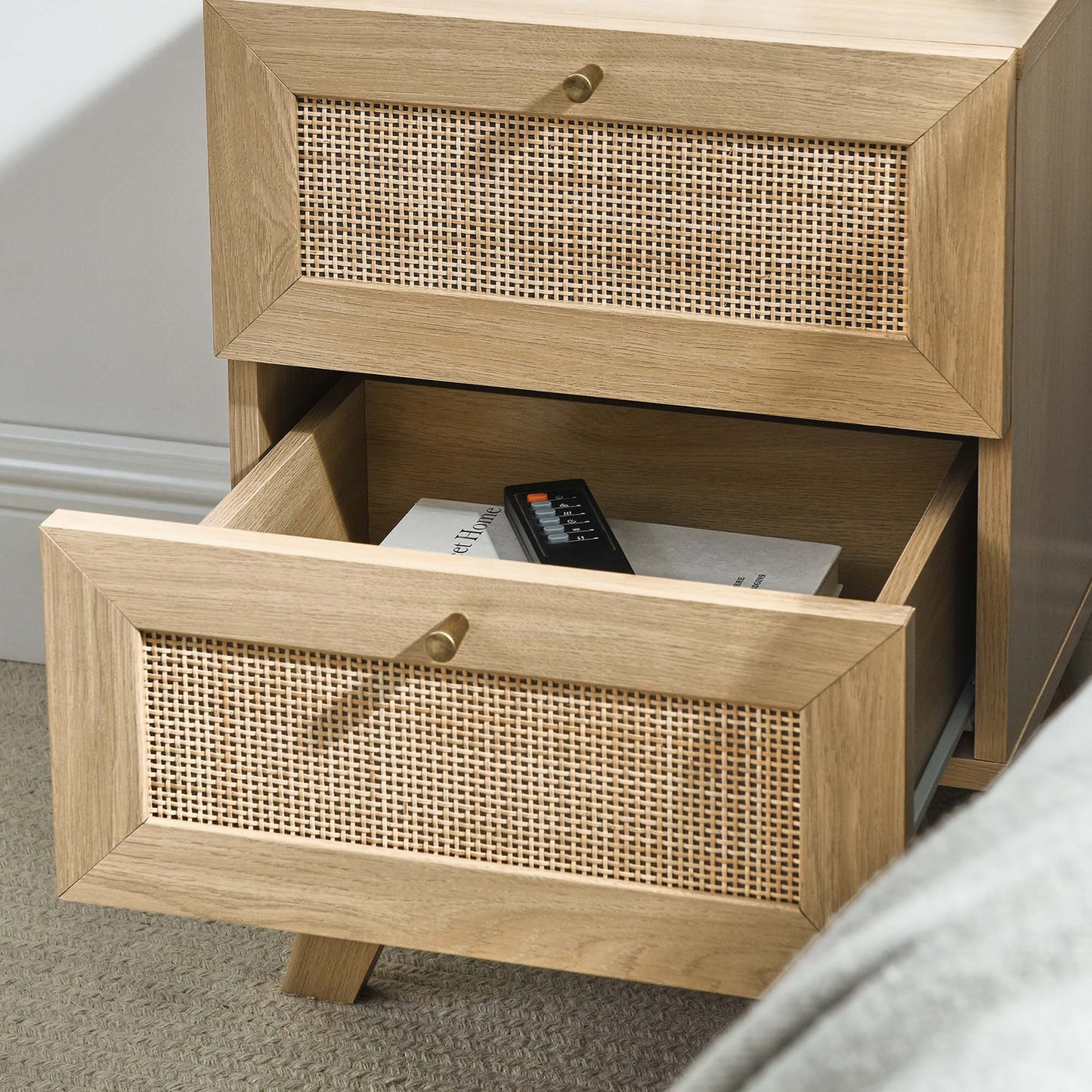 Soma 2-Drawer Nightstand by Furniture For America