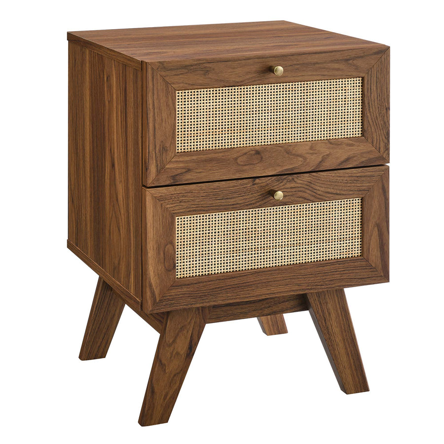 Wren 2-Drawer Nightstand in Walnut