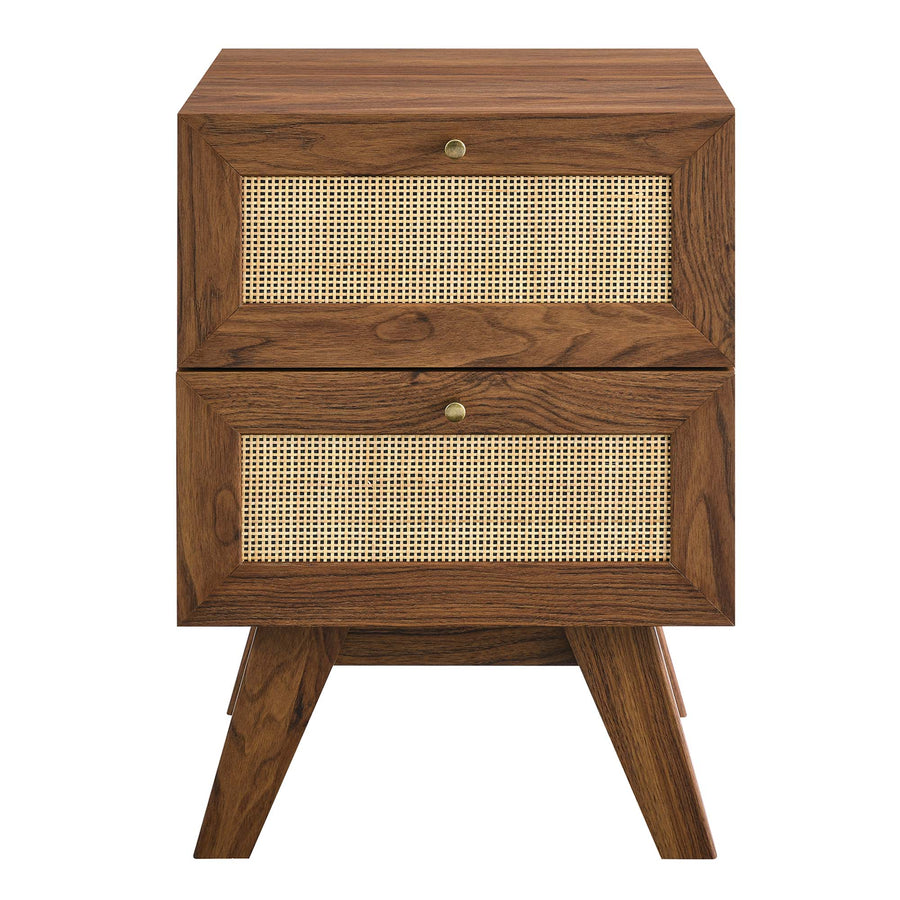 Wren 2-Drawer Nightstand in Walnut