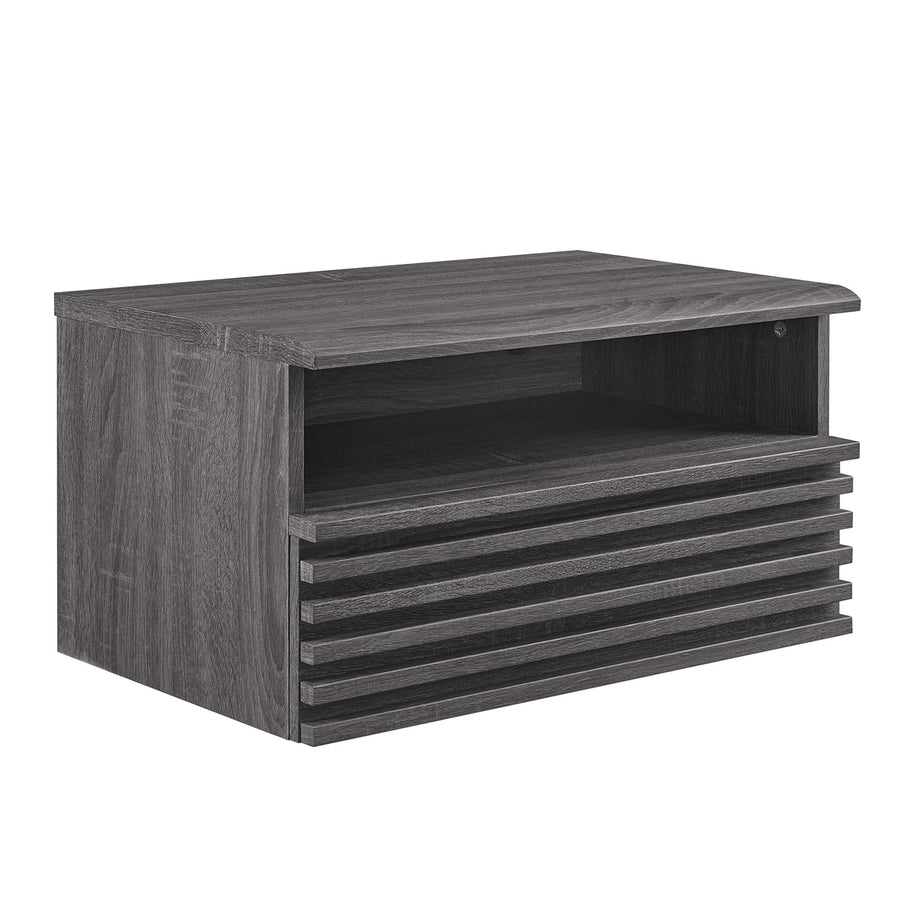 Vera Wall-Mount Nightstand in Charcoal