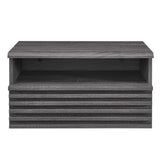 Vera Wall-Mount Nightstand in Charcoal