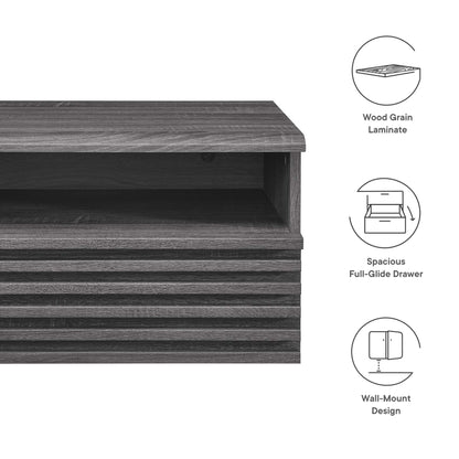 Render Wall-Mount Nightstand by Furniture For America