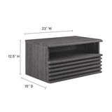 Vera Wall-Mount Nightstand in Charcoal