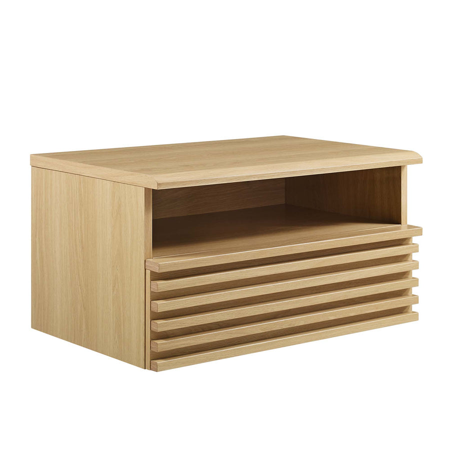 Vera Wall-Mount Nightstand in Oak