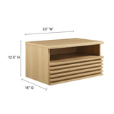 Vera Wall-Mount Nightstand in Oak