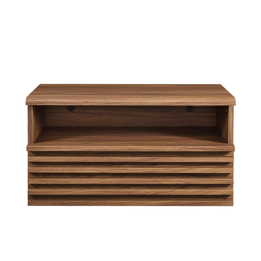 Vera Wall-Mount Nightstand in Walnut
