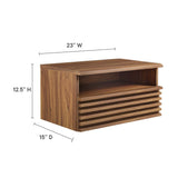 Vera Wall-Mount Nightstand in Walnut