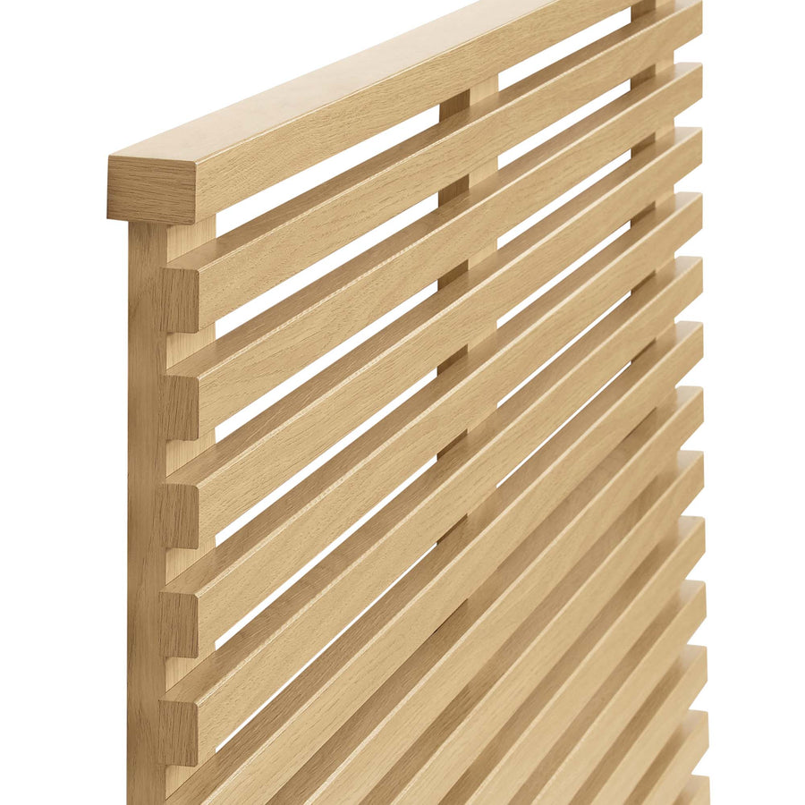 Vera Wall Mount Twin Headboard in Oak