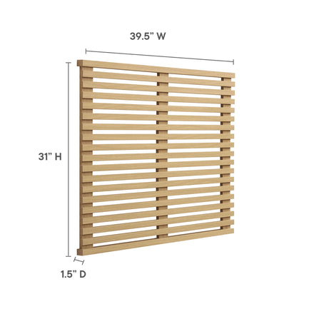 Render Wall Mount Twin Headboard in Oak