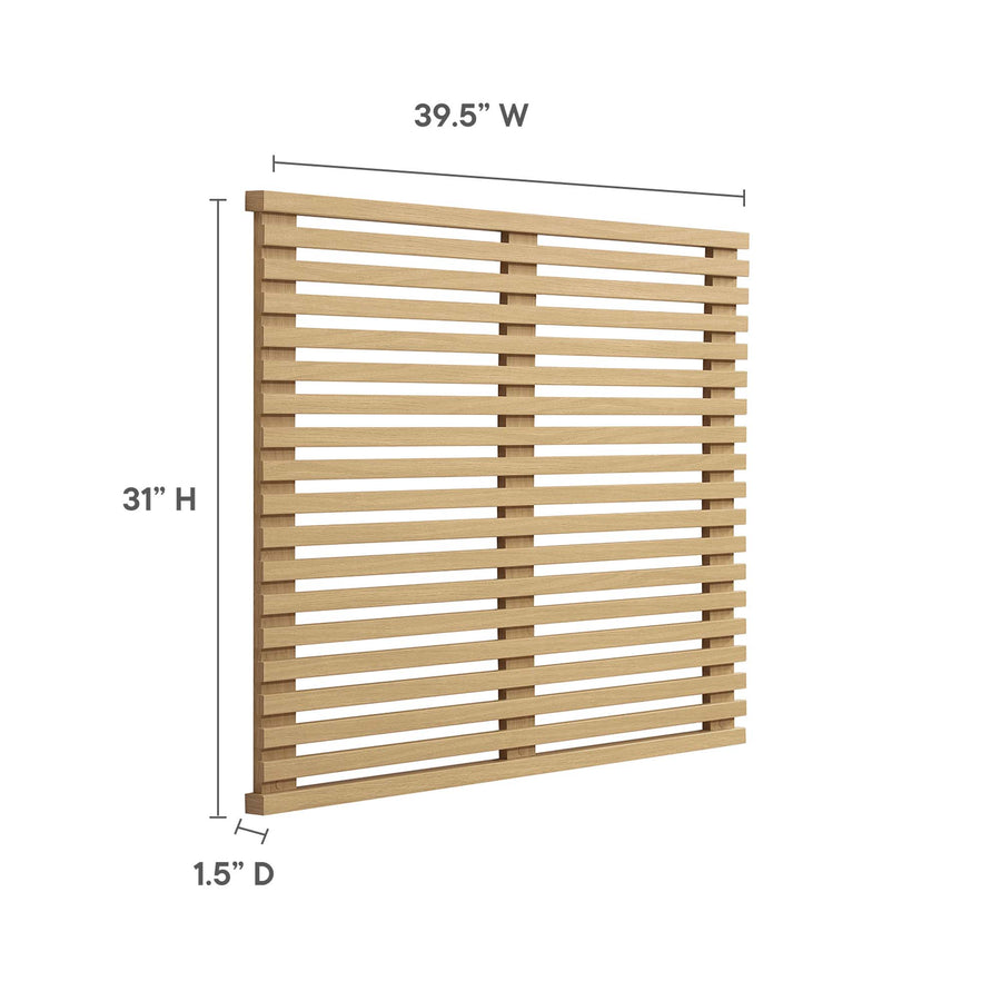 Vera Wall Mount Twin Headboard in Oak