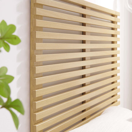 Render Wall Mount Twin Headboard in Oak