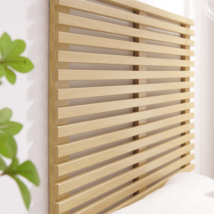 Vera Wall Mount Twin Headboard in Oak