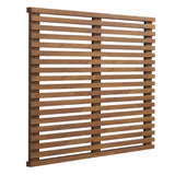 Vera Wall Mount Twin Headboard in Walnut