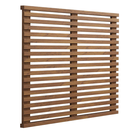 Render Wall Mount Twin Headboard in Walnut