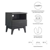 Vera Nightstand in Charcoal