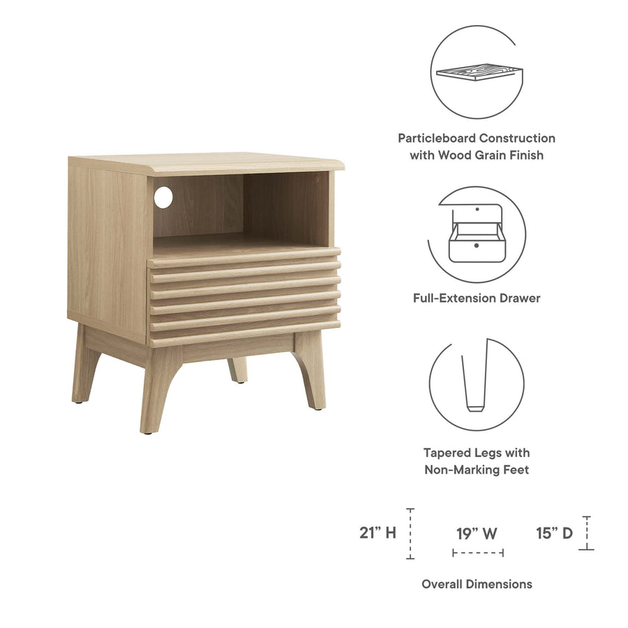 Vera Nightstand in Oak