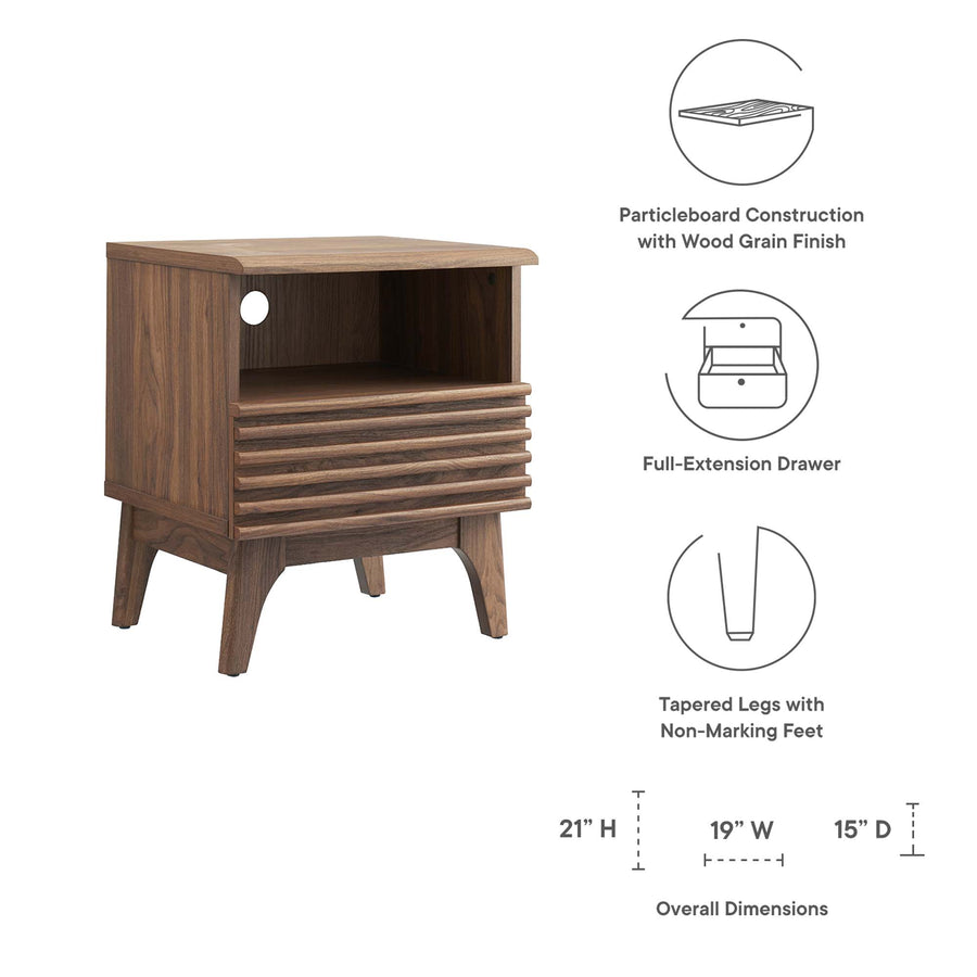 Vera Nightstand in Walnut