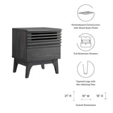 Vera Nightstand in Charcoal