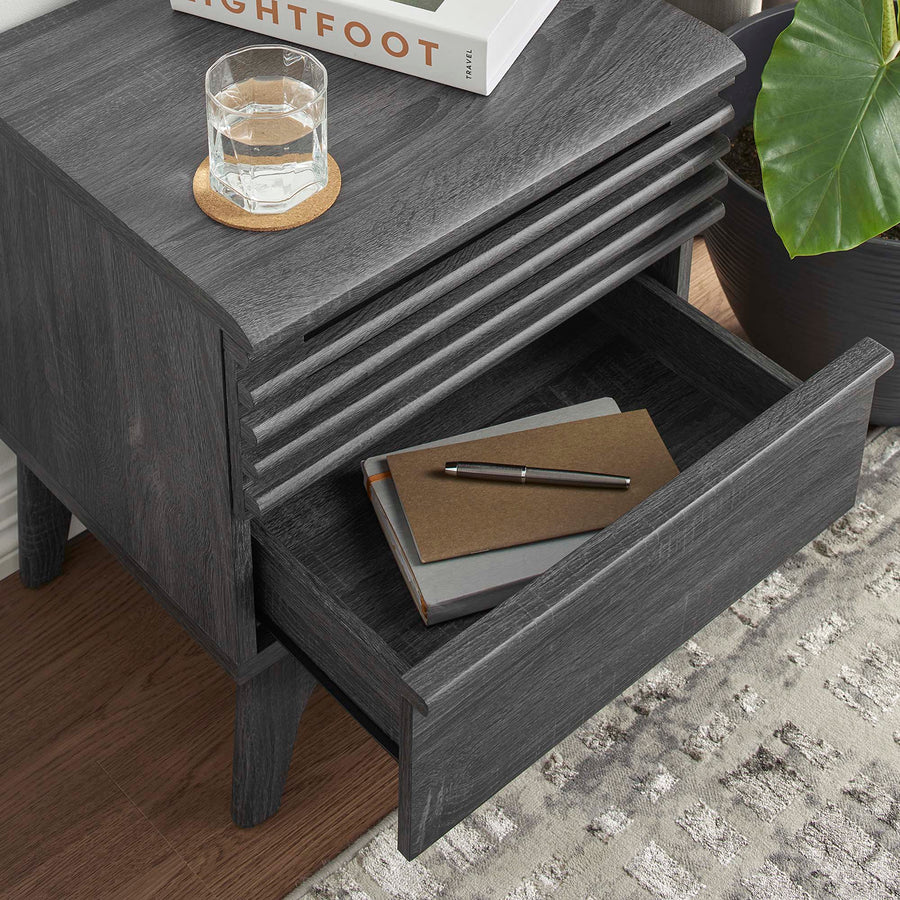 Vera Nightstand in Charcoal